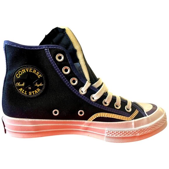 Converse Chuck 70 Varsity High Black Recycled Canvas M 6.5 W 8.5 - Picture 2 of 14